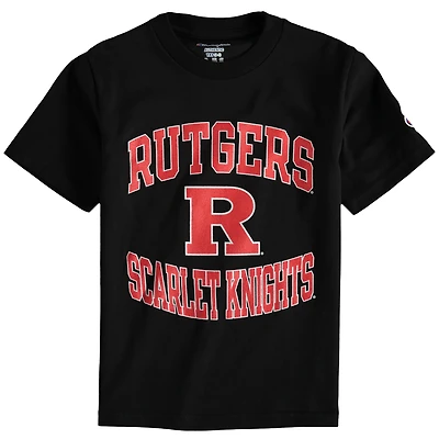 Youth Champion Black Rutgers Scarlet Knights Circling Team Jersey T-Shirt
