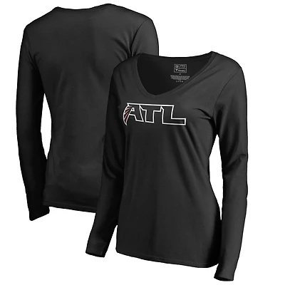 Women's Black Atlanta Falcons Alternate Logo Long Sleeve T-Shirt
