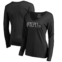 Women's Black Atlanta Falcons Alternate Logo Long Sleeve T-Shirt