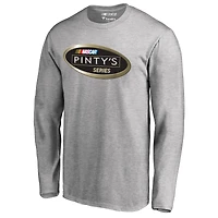Men's Heather Gray NASCAR Pinty's Series Long Sleeve T-Shirt