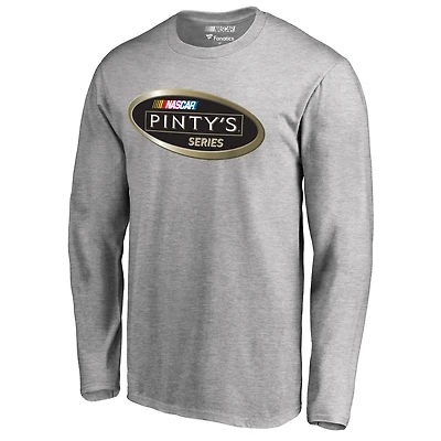 Men's Heather Gray NASCAR Pinty's Series Long Sleeve T-Shirt