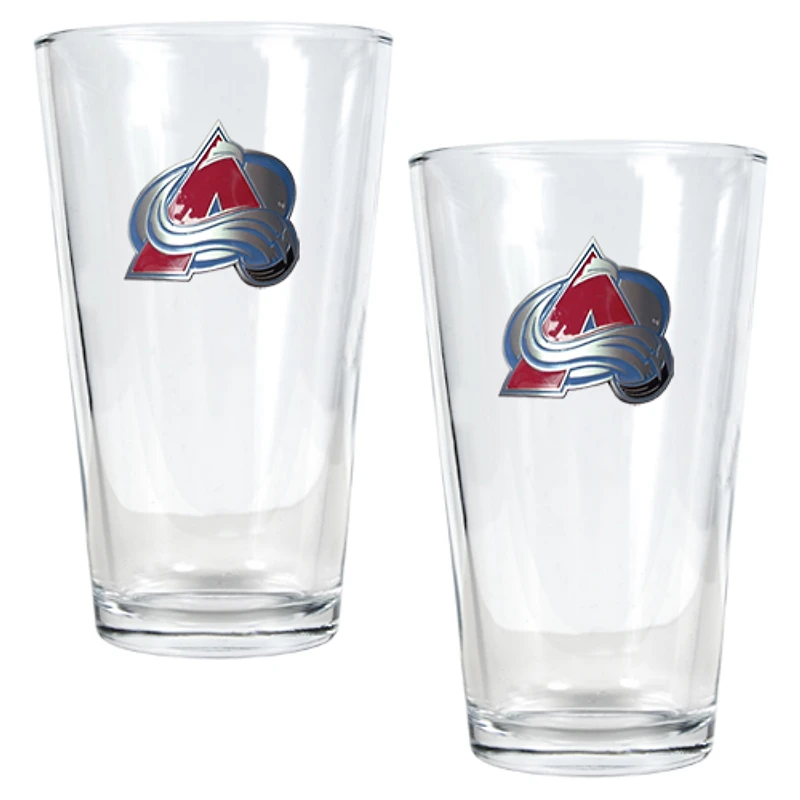 Colorado Avalanche 16oz. Pint Glass Set