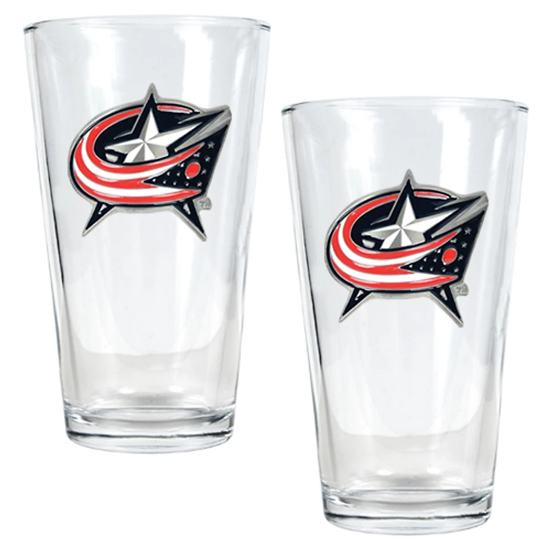 Columbus Blue Jackets 16oz. Pint Glass Set