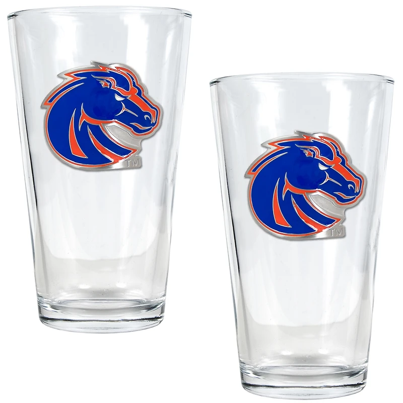 Boise State Broncos 16oz. Pint Glass Set