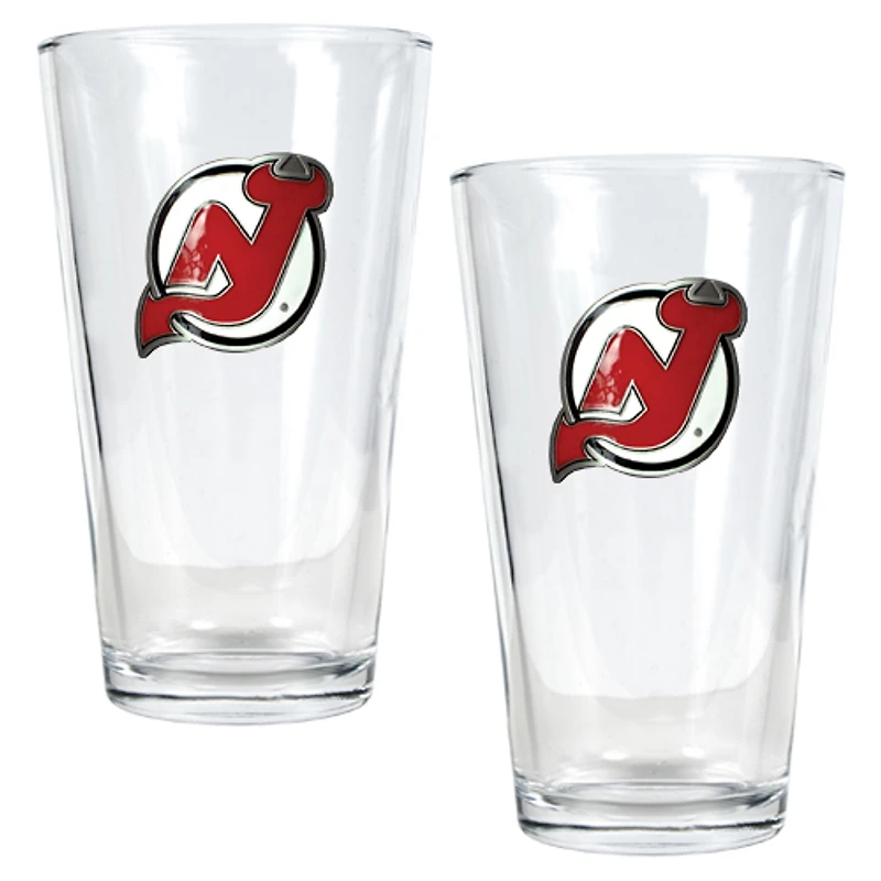 New Jersey Devils 16oz. Pint Glass Set