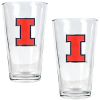 Illinois Fighting Illini 16oz. Pint Glass Set