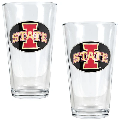 Iowa State Cyclones 16oz. Pint Glass Set