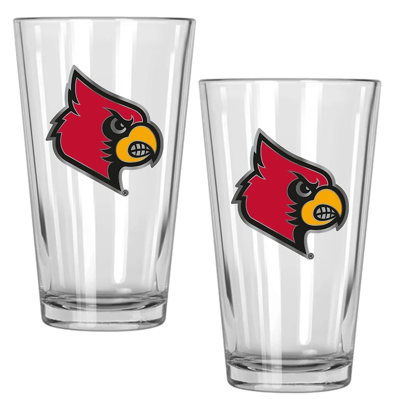 Louisville Cardinals 16oz. Pint Glass Set