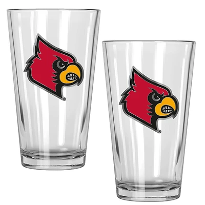 Louisville Cardinals 16oz. Pint Glass Set