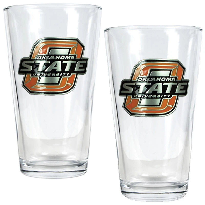 Oklahoma State Cowboys 16oz. Pint Glass Set