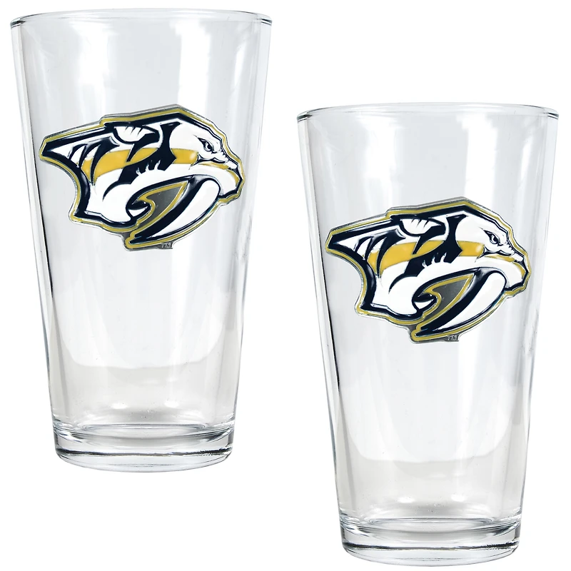 Nashville Predators 16oz. Pint Glass Set