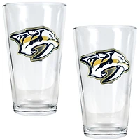 Nashville Predators 16oz. Pint Glass Set