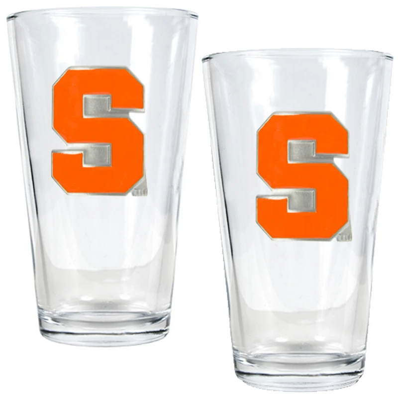 Syracuse Orange 16oz. Pint Glass Set