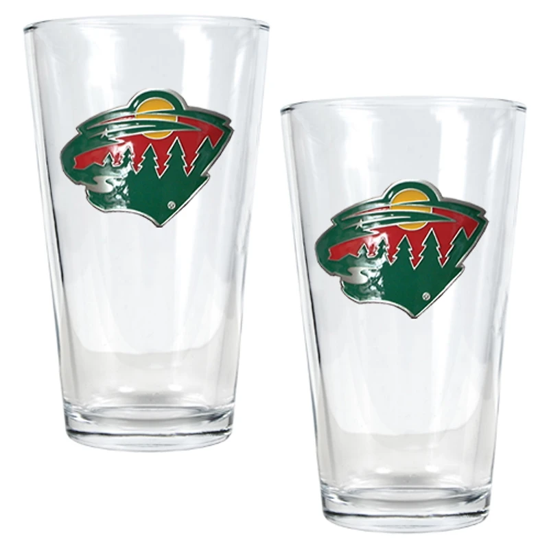 Minnesota Wild 16oz. Pint Glass Set