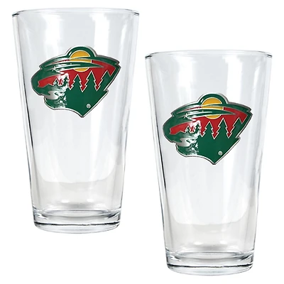 Minnesota Wild 16oz. Pint Glass Set