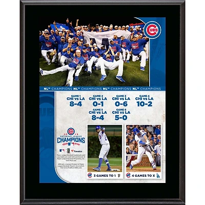 Chicago Cubs 2016 MLB National League Champions 10.5" x 13" Sublimated Plaque