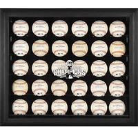 Chicago Cubs 2016 MLB World Series Champions Black Framed Logo 30-Ball Display Case