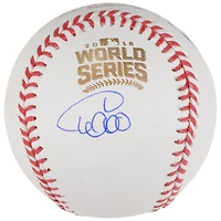 Willson Contreras Chicago Cubs 2016 MLB World Series Champions Autographed World Series Logo Baseball