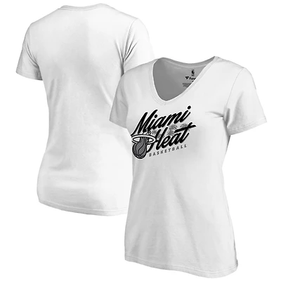 Women's White Miami Heat Hometown Collection Miami Beach T-Shirt