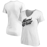 Women's White Miami Heat Hometown Collection Miami Beach T-Shirt