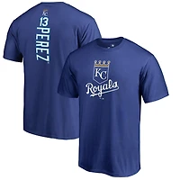 Men's Salvador Perez Royal Kansas City Royals Backer T-Shirt