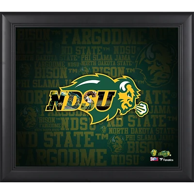 North Dakota State Bison Framed 15" x17" Team Heritage Collage