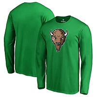 Men's Kelly Green Marshall Thundering Herd Primary Team Logo Long Sleeve T-Shirt