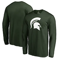 Men's Green Michigan State Spartans Primary Team Logo Long Sleeve T-Shirt