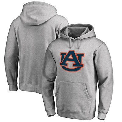 Men's Ash Auburn Tigers Primary Team Logo Pullover Hoodie