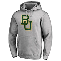 Men's Ash Baylor Bears Primary Team Logo Pullover Hoodie