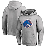 Men's Ash Boise State Broncos Primary Team Logo Pullover Hoodie