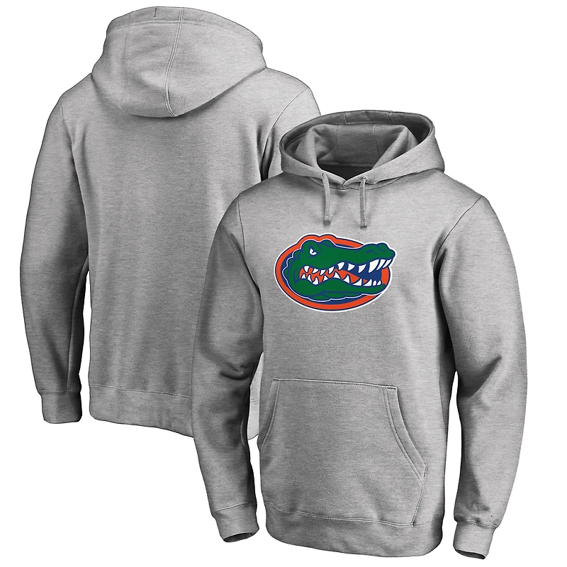 Men's Ash Florida Gators Primary Team Logo Pullover Hoodie