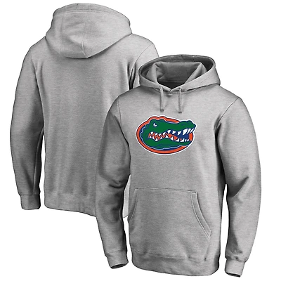 Men's Ash Florida Gators Primary Team Logo Pullover Hoodie