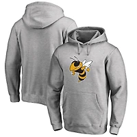 Men's Ash Georgia Tech Yellow Jackets Primary Team Logo Pullover Hoodie