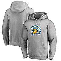 Men's Ash San Jose State Spartans Primary Team Logo Pullover Hoodie