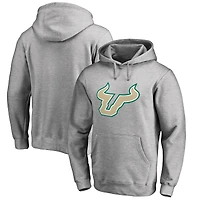 Men's Ash South Florida Bulls Primary Team Logo Pullover Hoodie