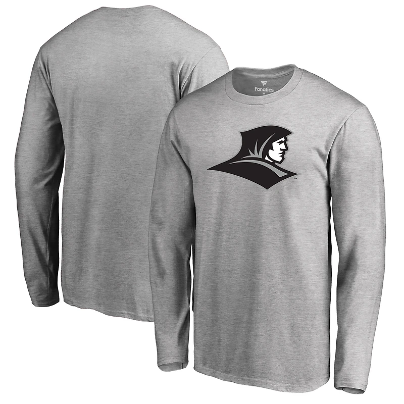 Men's Ash Providence Friars Primary Logo Long Sleeve T-Shirt