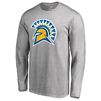 Men's Ash San Jose State Spartans Primary Logo Long Sleeve T-Shirt