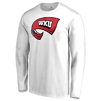 Men's White Western Kentucky Hilltoppers Primary Logo Long Sleeve T-Shirt