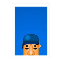 Milwaukee Brewers Racing Sausage Hot Dog 14" x 20" Minimalist Art Giclee
