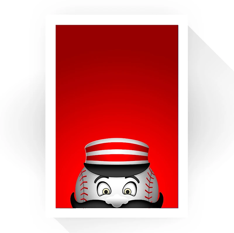 Cincinnati Reds 24" x 32" Minimalist Art Giclee