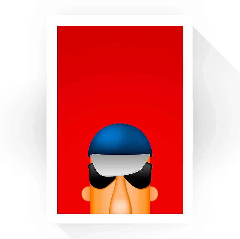 Milwaukee Brewers Racing Sausage Polish 24" x 32" Minimalist Art Giclee