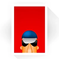 Milwaukee Brewers Racing Sausage Polish 24" x 32" Minimalist Art Giclee