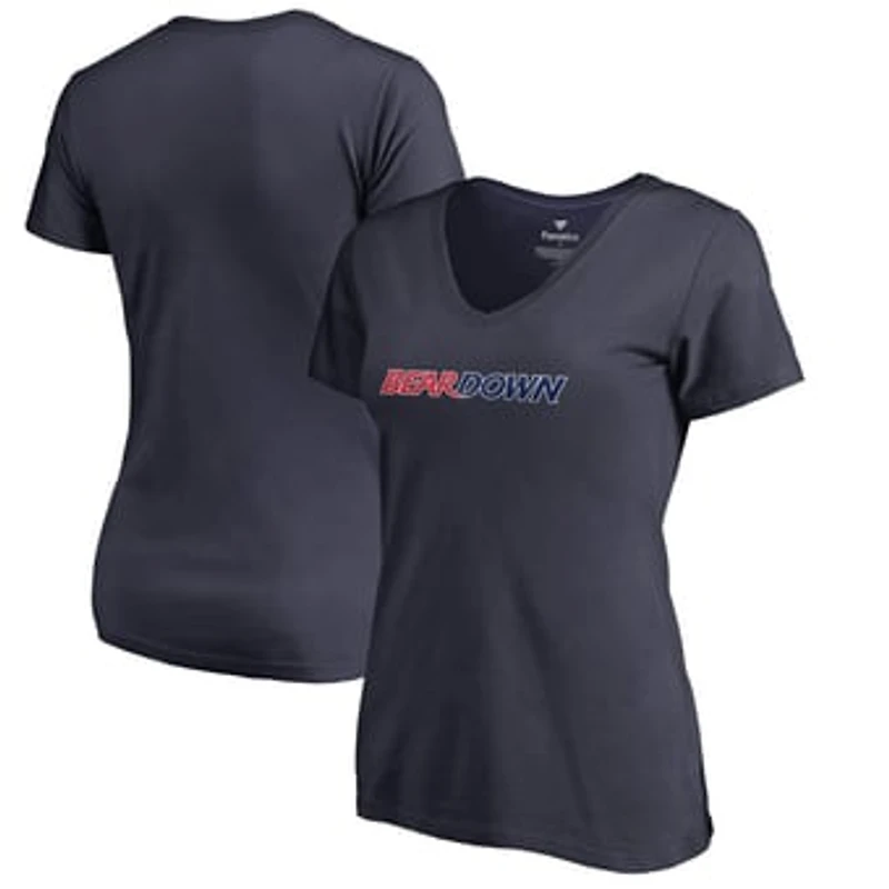 Women's Navy Arizona Wildcats Alternate Auxillary Logo V-Neck T-Shirt