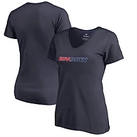 Women's Navy Arizona Wildcats Alternate Auxillary Logo V-Neck T-Shirt
