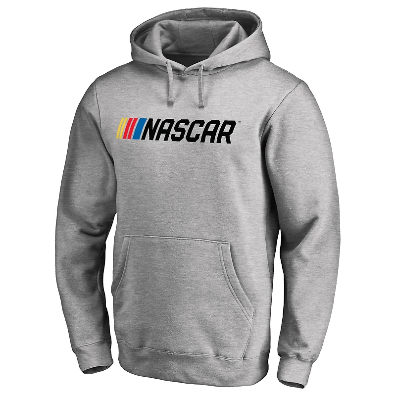 Men's Heather Gray NASCAR Pullover Hoodie