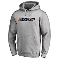 Men's Heather Gray NASCAR Pullover Hoodie
