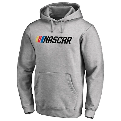 Men's Heather Gray NASCAR Pullover Hoodie