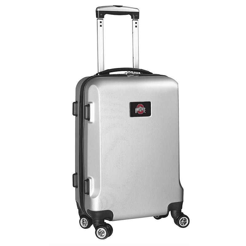 MOJO Silver Ohio State Buckeyes 21" 8-Wheel Hardcase Spinner Carry-On Luggage