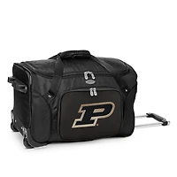 MOJO Black Purdue Boilermakers 22" 2-Wheeled Duffel Bag